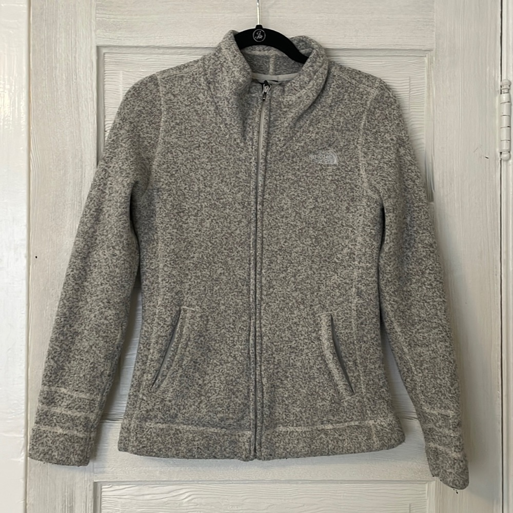 Women’s north face fleece full zip - size S